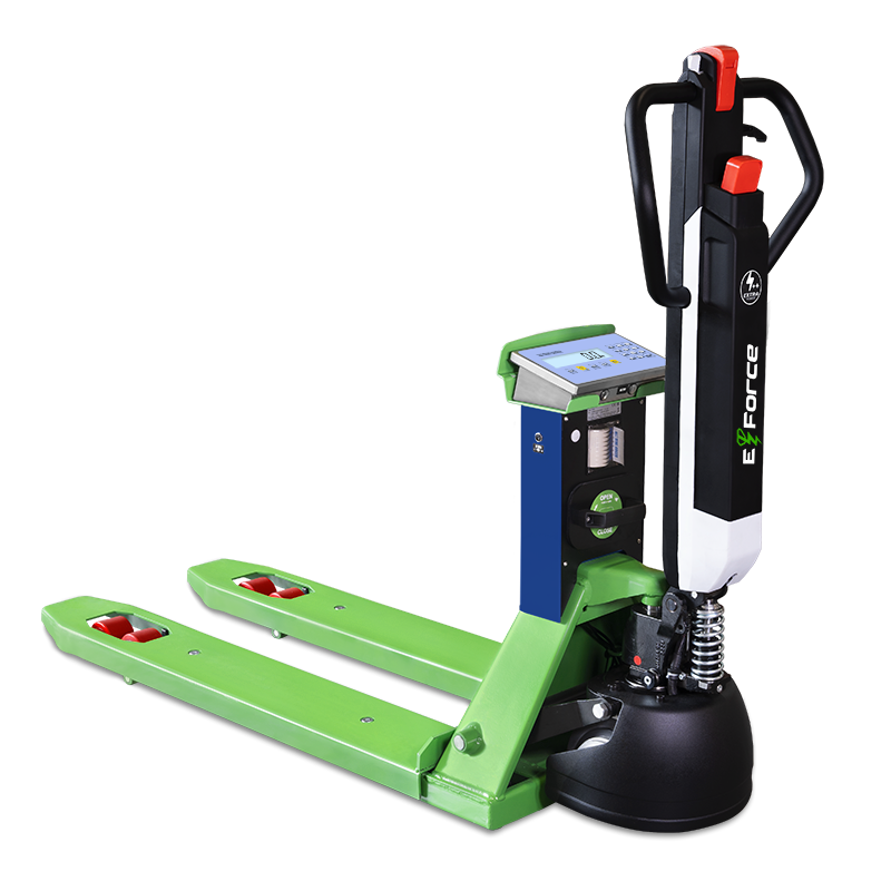 Kézi rásegítésű kézi raklapemelő mérleg